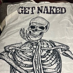 GET NAKED shower curtain! Size in pictures!